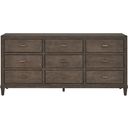 The appearance of Montclair Dresser In Cocoa designed by Universal in the transitional interior design. This cocoa piece of furniture was selected by 1StopBedrooms from Montclair Collection to add a touch of cosiness and style into your home. Sku: U508050. Material: Wood.