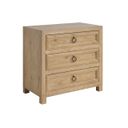 The appearance of Montecito Casitas Nightstand In Natural designed by Barclay Butera in the transitional interior design. This natural piece of furniture was selected by 1StopBedrooms from Montecito Collection to add a touch of cosiness and style into your home. Sku: 940-621. Material: Wood.