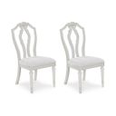 The appearance of Montelaine Dining Chair Set of 2 In Antique White designed by Signature Design by Ashley in the traditional interior design. This antique white piece of furniture was selected by 1StopBedrooms from Montelaine Collection to add a touch of cosiness and style into your home. Sku: D795-01. Material: Fabric.
