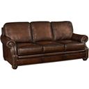 The appearance of SS Montgomery Brown Leather Sofa designed by Hooker in the traditional interior design. This brown piece of furniture  was selected by 1StopBedrooms from SS Collection to add a touch of cosiness and style into your home. Sku: SS185-03-089. Material: Leather.