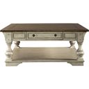 The appearance of Morgan Creek Drawer Square Cocktail Table In Antique White designed by Liberty in the traditional interior design. This antique white piece of furniture was selected by 1StopBedrooms from Morgan Creek Collection to add a touch of cosiness and style into your home. Sku: 498-OT1012. Material: Poplar Solid.