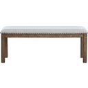 The appearance of Moriville Upholstered Dining Bench designed by Signature Design by Ashley in the transitional interior design. This beige piece of furniture was selected by 1StopBedrooms from Moriville Collection to add a touch of cosiness and style into your home. Sku: D631-00. Material: Fabric.