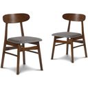 The appearance of Morocco Dining Chair Set of 2 with Dark Gray Seat Cushion designed by New Classic in the transitional interior design. This dark gray piece of furniture was selected by 1StopBedrooms from Morocco Collection to add a touch of cosiness and style into your home. Sku: D331-20-DGR. Material: Wood.