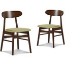 The appearance of Morocco Dining Chair Set of 2 with Green Seat Cushion designed by New Classic in the transitional interior design. This green piece of furniture was selected by 1StopBedrooms from Morocco Collection to add a touch of cosiness and style into your home. Sku: D331-20-GRN. Material: Wood.