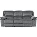 The appearance of Muirfield Gray Double Reclining Sofa designed by Homelegance in the modern / contemporary interior design. This gray piece of furniture was selected by 1StopBedrooms from Muirfield Collection to add a touch of cosiness and style into your home. Sku: 9913-3. Material: Microfiber.