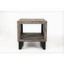 The appearance of Mulholland Drive End Table In Grey designed by Jofran in the transitional interior design. This grey piece of furniture  was selected by 1StopBedrooms from Mulholland Drive Collection to add a touch of cosiness and style into your home. Sku: 1670-3. Material: Iron.