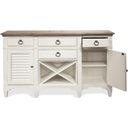 The appearance of Myra Server In White and Natural designed by Riverside Furniture in the country / farmhouse interior design. This white and natural piece of furniture was selected by 1StopBedrooms from Myra Collection to add a touch of cosiness and style into your home. Sku: 59556.