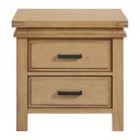 The appearance of Mystic 2 Drawer Nightstand In Honey Wood designed by Soho Baby in the modern / contemporary interior design. This honey piece of furniture was selected by 1StopBedrooms from Mystic Collection to add a touch of cosiness and style into your home. Sku: 13222810. Material: Wood.