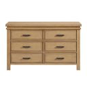 The appearance of Mystic 6 Drawer Dresser In Honey Wood designed by Soho Baby in the modern / contemporary interior design. This honey piece of furniture was selected by 1StopBedrooms from Mystic Collection to add a touch of cosiness and style into your home. Sku: 13236810. Material: Wood.