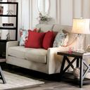 The appearance of Nadene Loveseat In Ivory designed by Furniture of America in the transitional interior design. This ivory piece of furniture was selected by 1StopBedrooms from Nadene Collection to add a touch of cosiness and style into your home. Sku: SM8014-LV. Material: Wood.