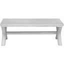 The appearance of Nadine Rectangle Cocktail Table In Bright White Oak and Brushed Nickel designed by Bassett Mirror Company in the coastal interior design. This white and brushed nickel piece of furniture  was selected by 1StopBedrooms from Nadine Collection to add a touch of cosiness and style into your home. Sku: 9436-LR-100. Material: Solid Wood.