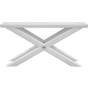 The appearance of Nadine Rectangle Console Table In Bright White Oak and Brushed Nickel designed by Bassett Mirror Company in the coastal interior design. This white and brushed nickel piece of furniture  was selected by 1StopBedrooms from Nadine Collection to add a touch of cosiness and style into your home. Sku: 9436-LR-400. Material: Solid Wood.