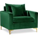 Naomi Velvet Chair In Green