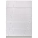 The appearance of Naples White Lacquer Chest designed by J&M in the modern / contemporary interior design. This white piece of furniture was selected by 1StopBedrooms from Naples Collection to add a touch of cosiness and style into your home. Sku: 17686-C. Material: Wood.