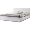 The appearance of Naples White Lacquer Queen Platform Bed designed by J&M in the modern / contemporary interior design. This white piece of furniture was selected by 1StopBedrooms from Naples Collection to add a touch of cosiness and style into your home. Sku: 17686-Q. Bed Type: Platform Bed. Material: Wood. Bed Size: Queen.