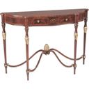 The appearance of Nathan Console Table In Brown and Gold designed by Maitland-Smith in the modern / contemporary interior design. This brown/gold piece of furniture was selected by 1StopBedrooms from Maitland Smith Collection to add a touch of cosiness and style into your home. Sku: 8128-34. Material: Mahogany.