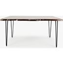 The appearance of Nature'S Edge 60 Inch Live Edge Dining Table In Chestnut designed by Jofran in the rustic / southwestern interior design. This chestnut piece of furniture was selected by 1StopBedrooms from Nature'S Edge Collection to add a touch of cosiness and style into your home. Sku: 1781-60. Table Top Shape: Rectangular. Size: 60" x 36". Material: Acacia.