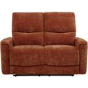 The appearance of Navarro Chenille Upholstered Reclining Loveseat In Burnt Orange designed by Coaster in the transitional interior design. This burnt orange piece of furniture  was selected by 1StopBedrooms from Navarro Collection to add a touch of cosiness and style into your home. Sku: 609575. Material: Fabric.