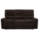The appearance of Navarro Chenille Upholstered Reclining Sofa In Dark Brown designed by Coaster in the transitional interior design. This dark brown piece of furniture was selected by 1StopBedrooms from Navarro Collection to add a touch of cosiness and style into your home. Sku: 609571. Material: Fabric.