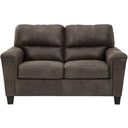 The appearance of Navi Loveseat In Smoke designed by Signature Design by Ashley in the modern / contemporary interior design. This smoke piece of furniture was selected by 1StopBedrooms from Navi Collection to add a touch of cosiness and style into your home. Sku: 9400235. Material: Faux Leather.