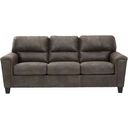 The appearance of Navi Sofa In Smoke designed by Signature Design by Ashley in the modern / contemporary interior design. This smoke piece of furniture was selected by 1StopBedrooms from Navi Collection to add a touch of cosiness and style into your home. Sku: 9400238. Material: Faux Leather.
