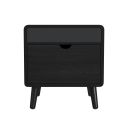 Nebula Square Smart End Table In Black