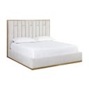 Nemu King Platform Bed In Rhea Light Barley