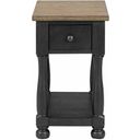 The appearance of Neue Mills Chairside Table In Weathered Black and Brown designed by Furniture of America in the modern / contemporary interior design. This weathered black/brown piece of furniture was selected by 1StopBedrooms from Neue Mills Collection to add a touch of cosiness and style into your home. Sku: FM40009BK-T. Material: Solid Rubberwood.