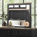 The appearance of Neue Mills Mirror In Farmhouse Black and Rustic Oak designed by Furniture of America in the modern / contemporary interior design. This farmhouse black/rustic oak piece of furniture was selected by 1StopBedrooms from Neue Mills Collection to add a touch of cosiness and style into your home. Sku: FM79009BK-M. Material: Solid Rubberwood.
