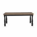 The appearance of Neue Mills Rectangular Dining Table In Black designed by Furniture of America in the modern / contemporary interior design. This black piece of furniture was selected by 1StopBedrooms from Neue Mills Collection to add a touch of cosiness and style into your home. Sku: FM39009BK-T. Table Top Shape: Rectangular. Material: Rubberwood. Size: 38" x 78".
