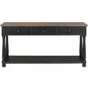 The appearance of Neue Mills Sofa Table In Weathered Black and Brown designed by Furniture of America in the modern / contemporary interior design. This weathered black/brown piece of furniture was selected by 1StopBedrooms from Neue Mills Collection to add a touch of cosiness and style into your home. Sku: FM40009BK-S. Material: Solid Rubberwood.
