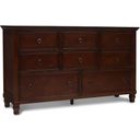 The appearance of New Classic Furniture Tamarack Dresser In Brown Cherry 00 043 050 designed by New Classic in the modern / contemporary interior design. This brown cherry piece of furniture was selected by 1StopBedrooms from Tamarack Collection to add a touch of cosiness and style into your home. Sku: BB044C-050. Material: Wood.