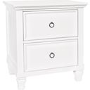 The appearance of New Classic Tamarack 2 Drawer Nightstand In White 00 044 040 designed by New Classic in the country / farmhouse interior design. This white piece of furniture was selected by 1StopBedrooms from Tamarack Collection to add a touch of cosiness and style into your home. Sku: BB044W-040. Material: Wood.