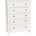 The appearance of New Classic Tamarack 5 Drawer Chest In White 00 044 070 designed by New Classic in the country / farmhouse interior design. This white piece of furniture was selected by 1StopBedrooms from Tamarack Collection to add a touch of cosiness and style into your home. Sku: BB044W-070. Material: Wood.