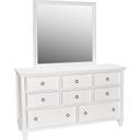 The appearance of New Classic Tamarack 8 Drawer Dresser In White 00 044 050 designed by New Classic in the country / farmhouse interior design. This white piece of furniture was selected by 1StopBedrooms from Tamarack Collection to add a touch of cosiness and style into your home. Sku: BB044W-050. Material: Wood.
