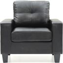 The appearance of Newbury Club Chair G463A (Black) designed by Glory in the modern / contemporary interior design. This black leather piece of furniture was selected by 1StopBedrooms from Newbury Collection to add a touch of cosiness and style into your home. Sku: G463A-C-Newbury Club Chair. Material: Faux Leather.