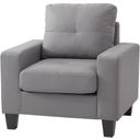The appearance of Newbury Club Chair (Gray) designed by Glory in the modern / contemporary interior design. This gray piece of furniture was selected by 1StopBedrooms from Newbury Collection to add a touch of cosiness and style into your home. Sku: G461A-C-Newbury Club Chair. Material: Faux Leather.
