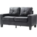 The appearance of Newbury Modular Loveseat (Black) designed by Glory in the modern / contemporary interior design. This black leather piece of furniture was selected by 1StopBedrooms from Newbury Collection to add a touch of cosiness and style into your home. Sku: G463A-L-Newbury Modular Loveseat. Material: Faux Leather.
