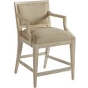 The appearance of Newport Eastbluff Upholstered Counter Stool In Sailcloth designed by Barclay Butera in the transitional interior design. This sailcloth piece of furniture  was selected by 1StopBedrooms from Newport Collection to add a touch of cosiness and style into your home. Sku: 921-895-01. Material: Wood.