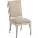 The appearance of Newport Eastbluff Upholstered Side Chair In Sailcloth designed by Barclay Butera in the transitional interior design. This sailcloth piece of furniture  was selected by 1StopBedrooms from Newport Collection to add a touch of cosiness and style into your home. Sku: 921-880-01. Material: Wood.