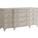 The appearance of Newport Garnet Breakfront Dresser In Sailcloth designed by Barclay Butera in the transitional interior design. This sailcloth piece of furniture  was selected by 1StopBedrooms from Newport Collection to add a touch of cosiness and style into your home. Sku: 921-233. Material: Wood.