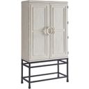 The appearance of Newport Jade Bar/Chest On Stand In Sailcloth designed by Barclay Butera in the transitional interior design. This sailcloth piece of furniture  was selected by 1StopBedrooms from Newport Collection to add a touch of cosiness and style into your home. Sku: 921-976C. Material: Wood.