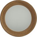 The appearance of Newport La Jolla Woven Round Mirror In Sandstone designed by Barclay Butera in the transitional interior design. This sandstone piece of furniture was selected by 1StopBedrooms from Newport Collection to add a touch of cosiness and style into your home. Sku: 920-201. Material: Wood.
