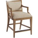 The appearance of Newport Eastbluff Upholstered Counter Stool In Sandstone designed by Barclay Butera in the transitional interior design. This sandstone piece of furniture  was selected by 1StopBedrooms from Newport Collection to add a touch of cosiness and style into your home. Sku: 920-895-01. Material: Wood.