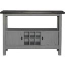 The appearance of Newport Server In Grey designed by Liberty in the transitional interior design. This grey piece of furniture  was selected by 1StopBedrooms from Newport Collection to add a touch of cosiness and style into your home. Sku: 131-SR5236. Material: Rubberwood.