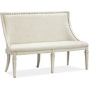 Newport Bench With Upholstered Seat And Back