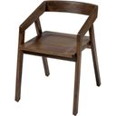 The appearance of Nicholas I Onyx Solid Wood Dining Chair In Brown designed by Mercana in the transitional interior design. This brown piece of furniture  was selected by 1StopBedrooms from Nicholas Collection to add a touch of cosiness and style into your home. Sku: 68852. Material: Solid Wood.