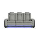 Niven Power Motion Sofa with Power Headrest and LED In Cement and Charcoal