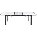 The appearance of Nizuc Wood Look Accent Paneling Outdoor Patio Aluminum Dining Table In White designed by Meridian in the modern / contemporary interior design. This white piece of furniture was selected by 1StopBedrooms from Nizuc Collection to add a touch of cosiness and style into your home. Sku: 367-T. Material: Aluminum. Table Top Shape: Rectangular.