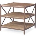 The appearance of Nob Hill Chairside Table 25 x 25 In Desert designed by Century Furniture in the modern / contemporary interior design. This desert piece of furniture  was selected by 1StopBedrooms from Details Occasional Collection to add a touch of cosiness and style into your home. Sku: CSA-104-5. Material: Oak Veneer.